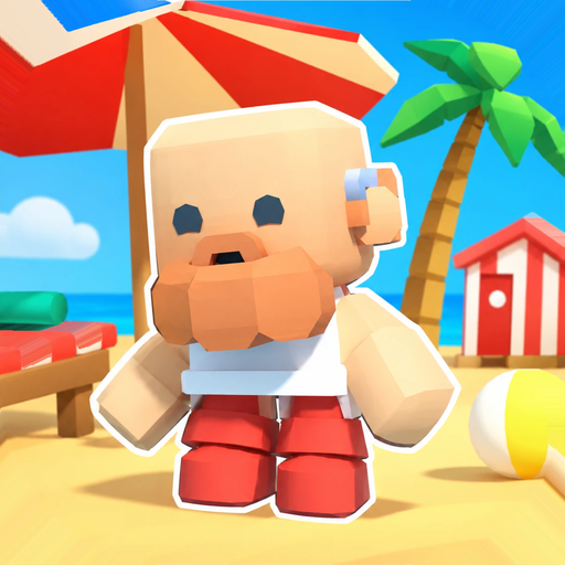 Riviera Rush app icon: a lifeguard on the beach